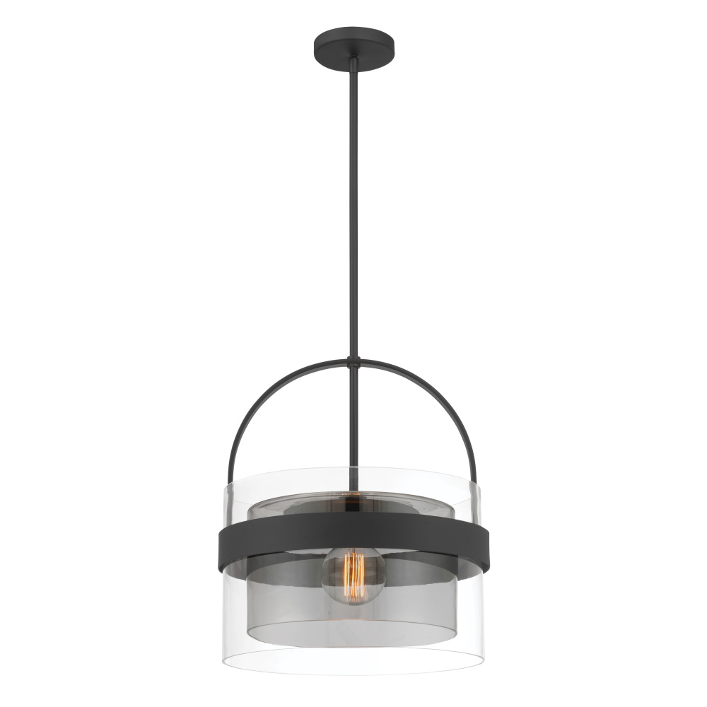 Ravik 15.5" 1-Light Convertible Pendant/Semi-Flush Mount