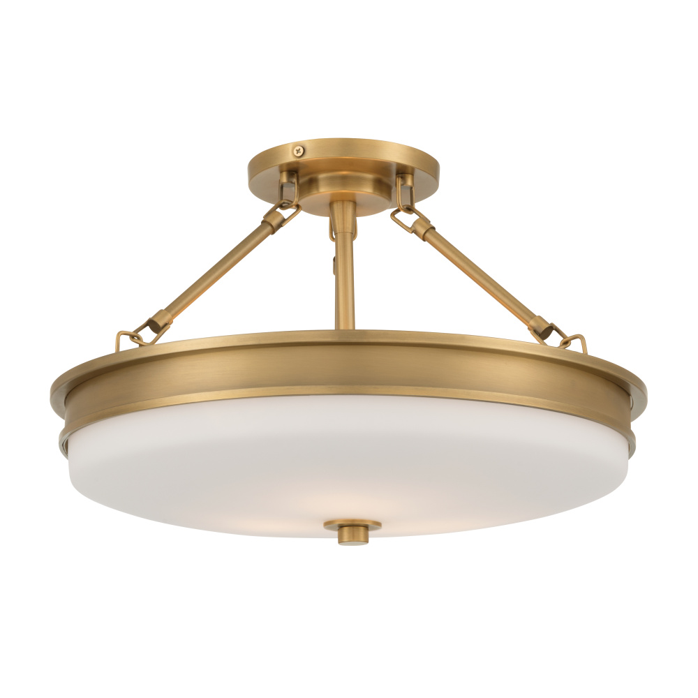 Halora 15.25" 3-Light Semi-Flush Mount