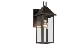 Kichler 59157OZ - Prin 14 Inch 1 Light Outdoor Wall Light with Clear Glass in Olde Bronze