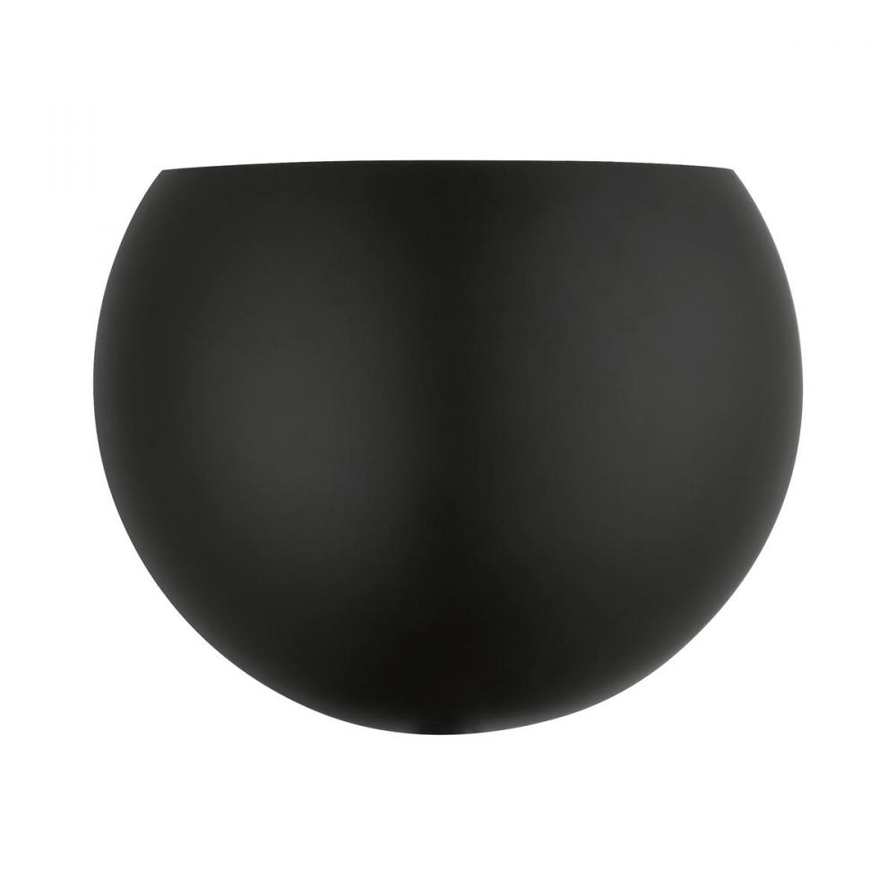 1 Light Black Wall Sconce