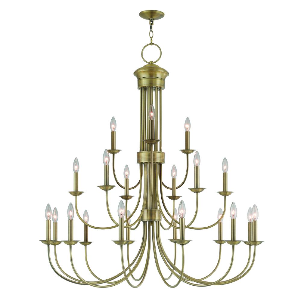 21 Lt AB Foyer Chandelier