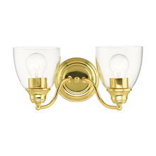 Livex Lighting 15132-02 - 2 Lt Polished Brass Vanity Sconce