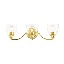 Livex Lighting 15133-02 - 3 Lt Polished Brass Vanity Sconce