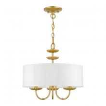 Livex Lighting 42983-33 - 3 Light Soft Gold Pendant Chandelier