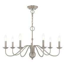 Livex Lighting 52167-91 - 7 Lt Brushed Nickel Chandelier