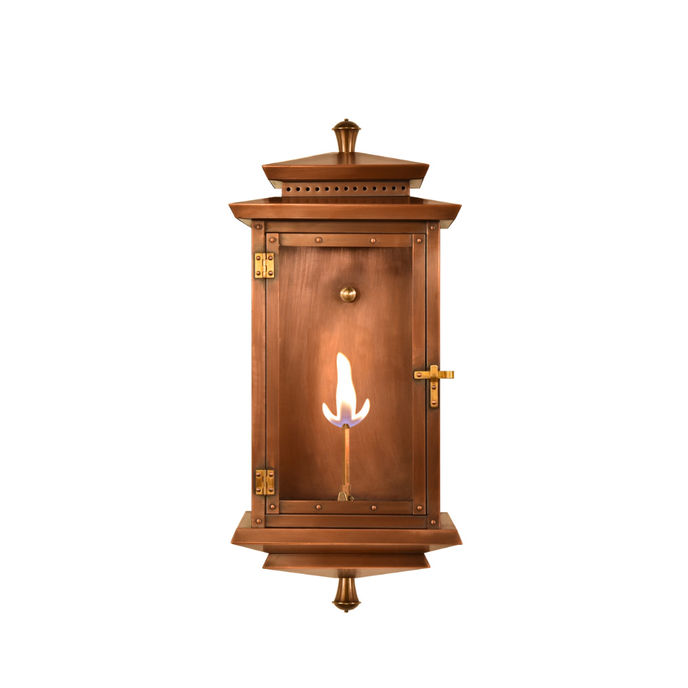 The CopperSmith Biltmore  Flush Traveler 31" Tall Copper Electric Wall Mount Outdoor LT Lantern