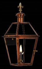 The Coppersmith GT18G-FDF - Georgetown 18 Gas-Fleur De Lis Finial