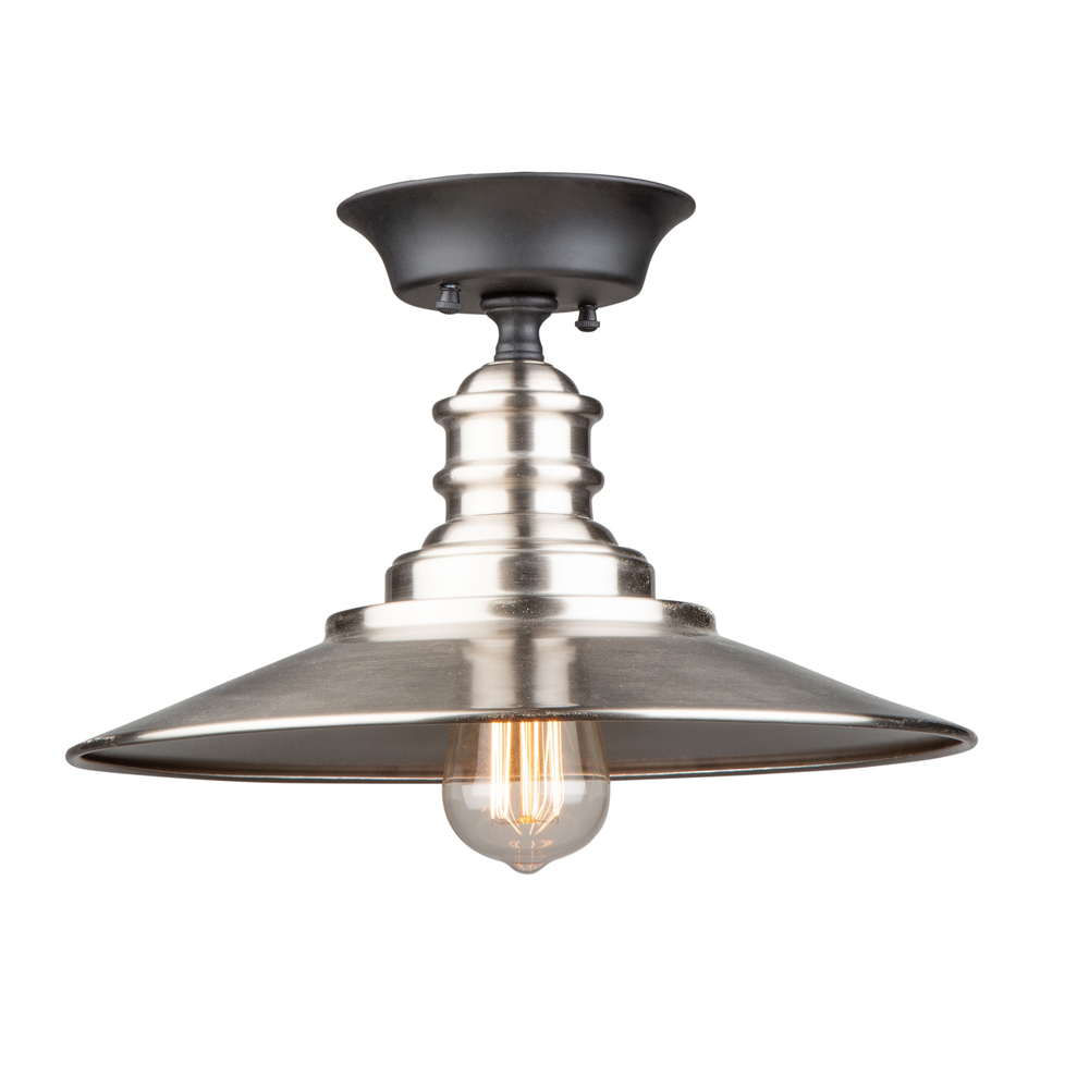 Broxton 1 Light Semi-Flush Mount