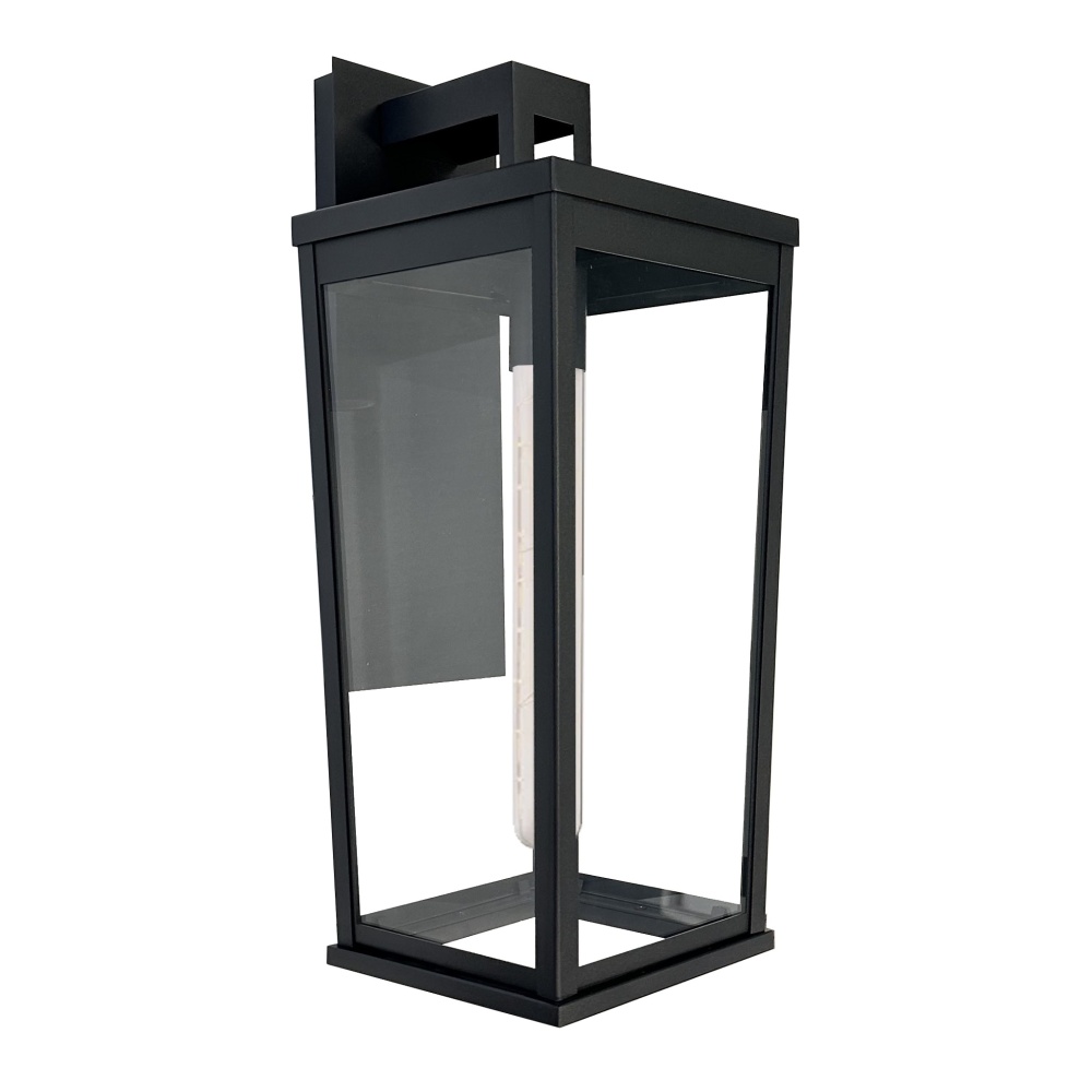 Elmgrove - 1-Light Outdoor Wall Light - 7.5" - Black