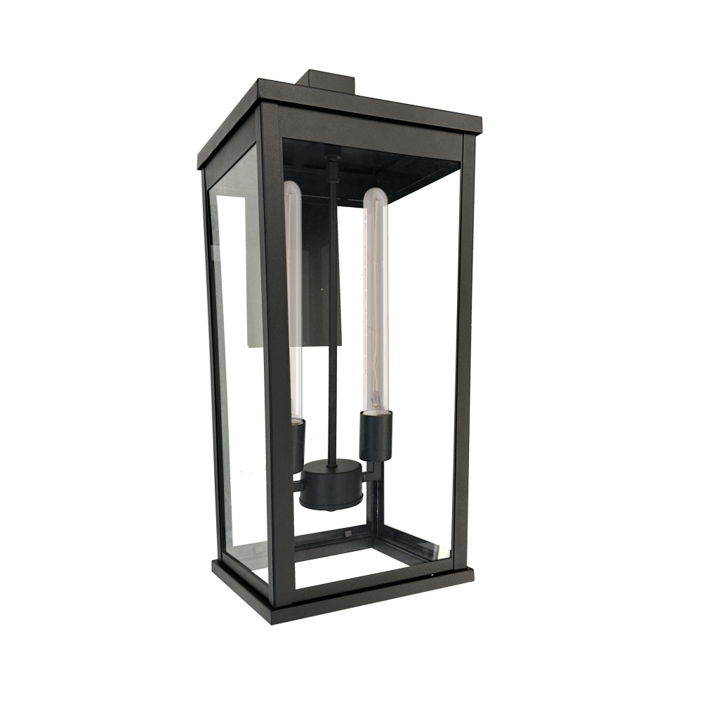 Elmgrove - 2-Light Outdoor Wall Light - 10" - Black