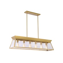 Artcraft AC11854BB - Lucian Linear Island Chandelier Brushed Brass