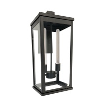 Artcraft AC8882BK - Elmgrove - 2-Light Outdoor Wall Light - 10" - Black