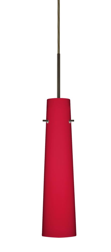 Besa Camino Pendant Bronze Ruby Matte 1x5W LED