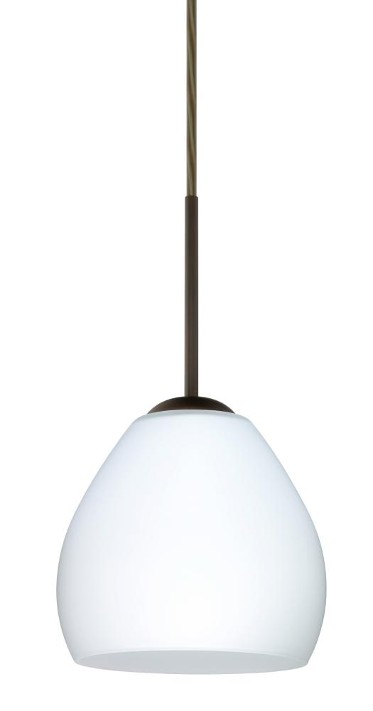 Besa Bolla Pendant Bronze Opal Matte 1x50W E12 base