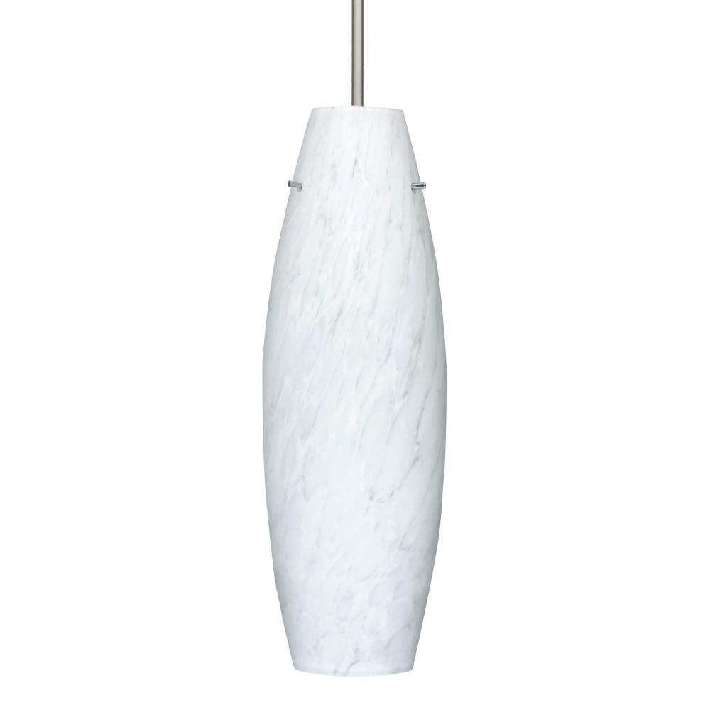 Besa Pendant Suzi 18 Satin Nickel Carrera 1x150W Medium Base A21, 15Ft. Cord