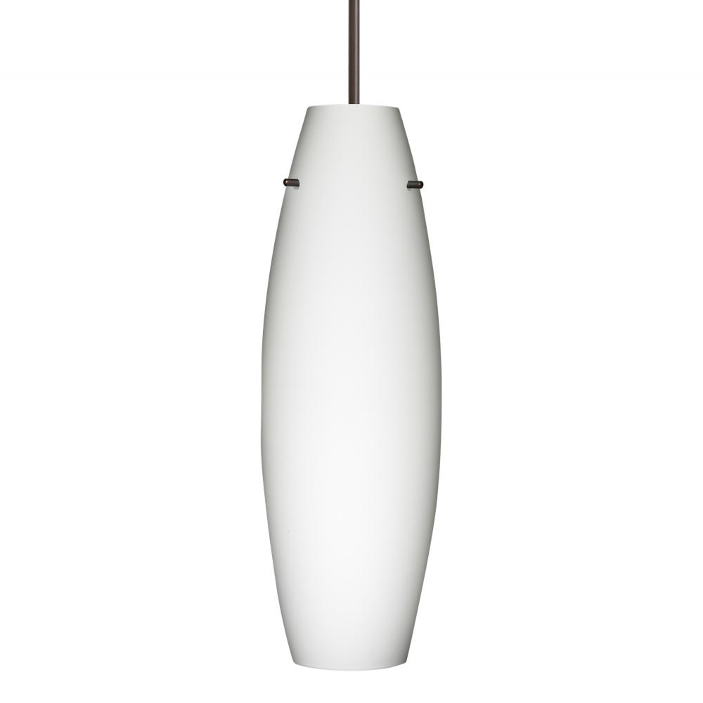 Besa Suzi 18 Pendant Opal Matte Bronze 1x11W LED