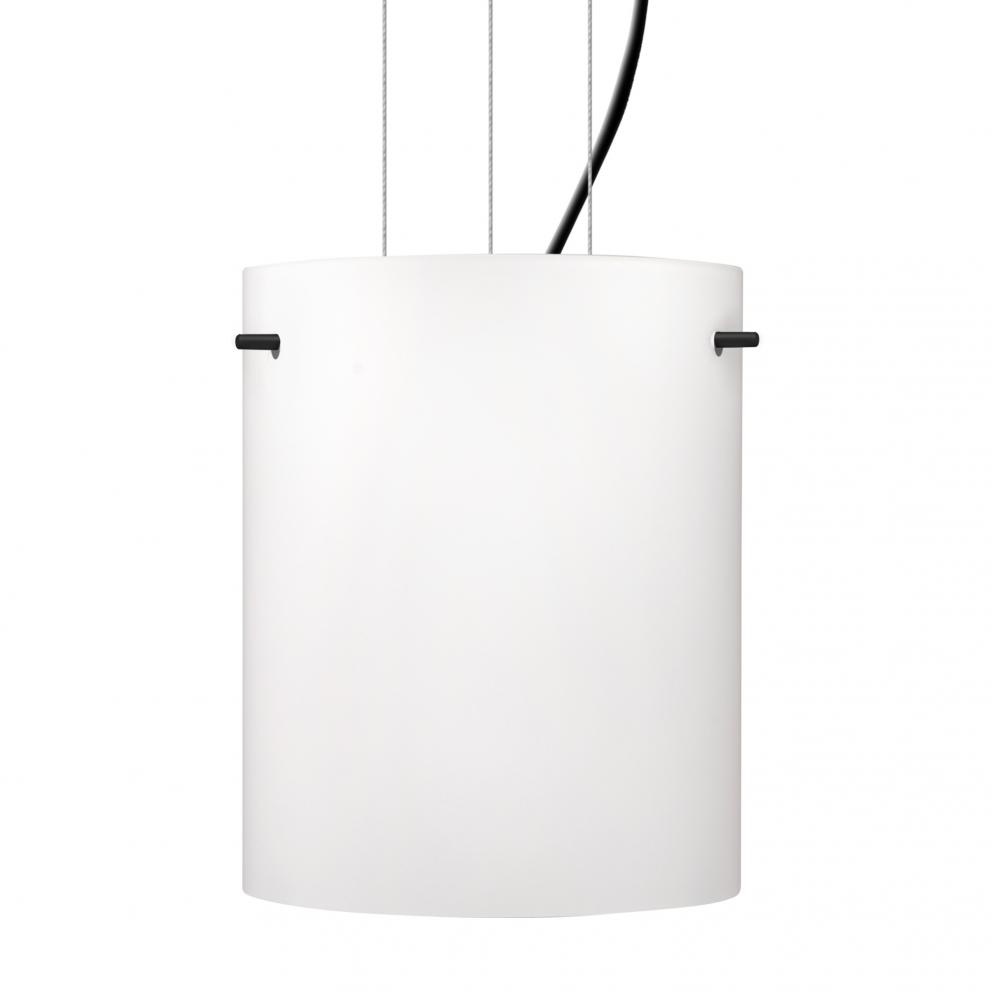 Besa Tamburo 8 Pendant Opal Matte Black 1x11W LED