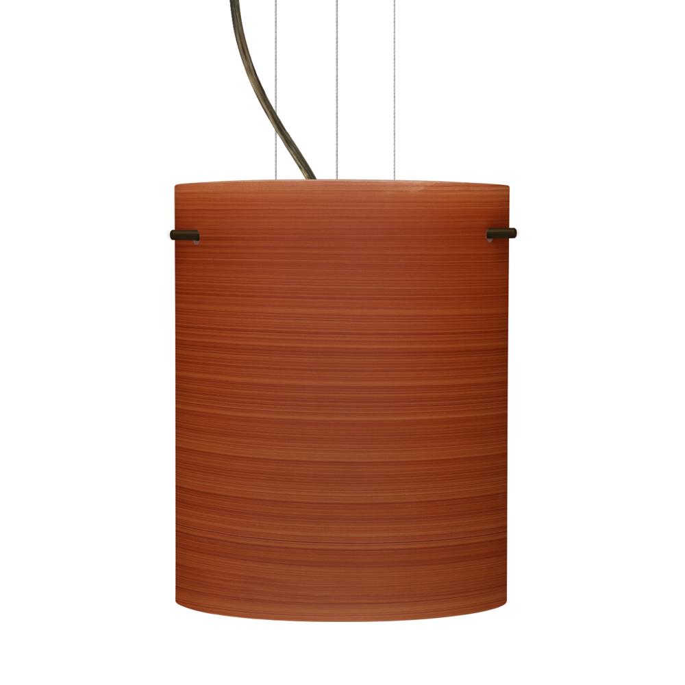 Besa Tamburo 8 Pendant Cherry Bronze 1x11W LED, 15Ft. Option