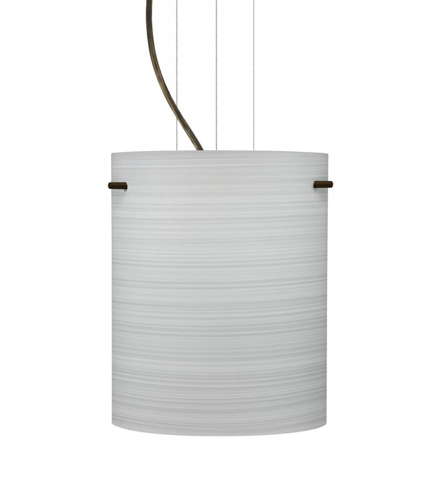 Besa Pendant Tamburo 8 Bronze Chalk 1x100W Medium Base, 15Ft. Option