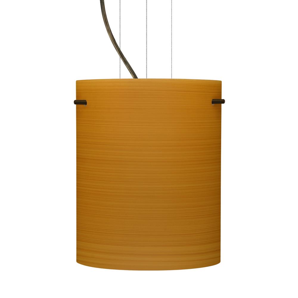 Besa Pendant Tamburo 8 Bronze Oak 1x100W Medium Base, 15Ft. Option
