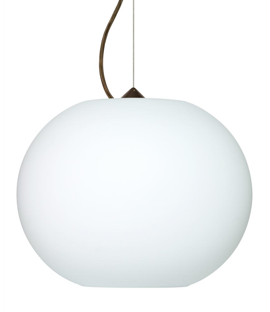 Besa Pendant Jordo Bronze Opal Matte 1x150W Medium Base