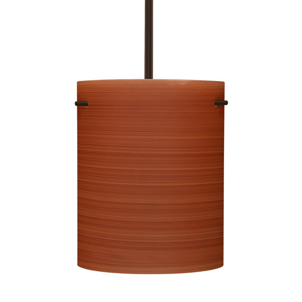 Besa Tamburo 8 Pendant Cherry Bronze 1x11W LED, 15Ft. Cord