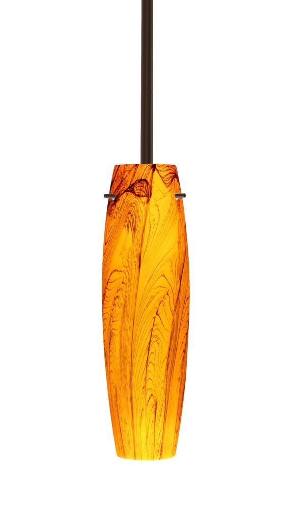 Besa Tu Tu Stem Pendant Bronze Habanero 1x5W LED