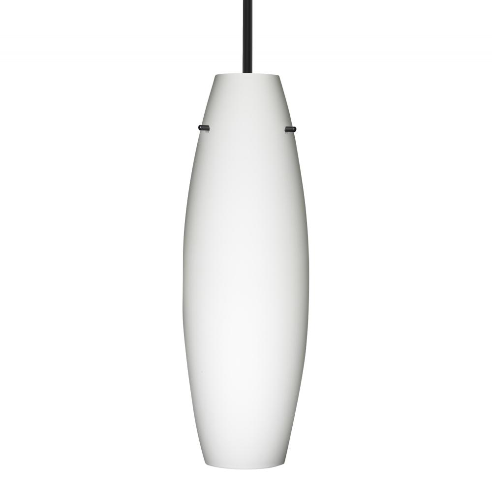 Besa Suzi 18 Pendant Opal Matte Black 1x11W LED