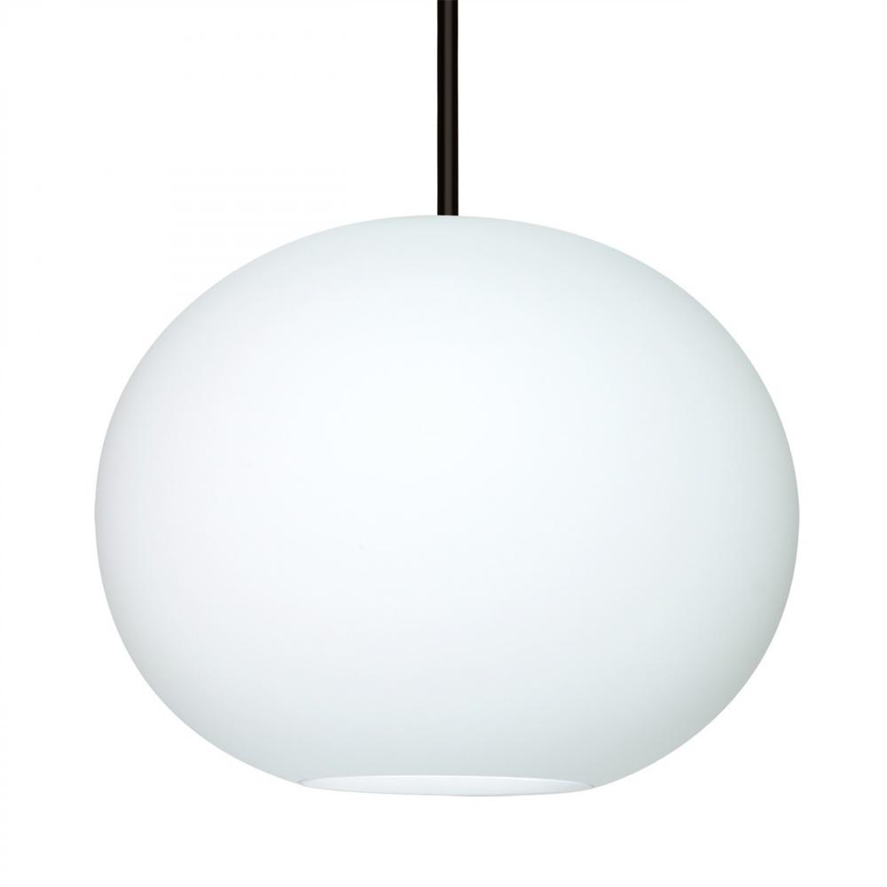 Besa Jordo LED Pendant 1Tt Opal Matte Black 1x11W LED