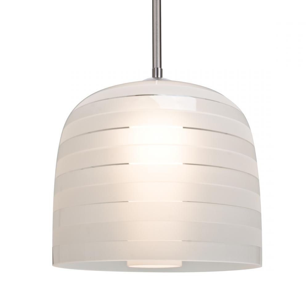 Besa, Mitzi 10 Stem Pendant, Frost, Satin Nickel Finish, 1x9W LED