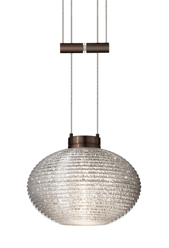 Besa Pendant Lasso Bronze Glitter 1x50W Halogen