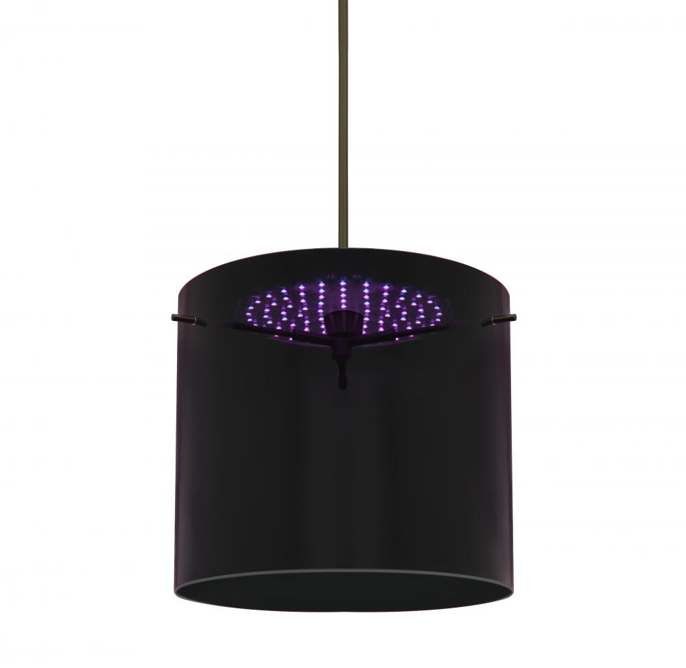 Besa, Fusion 12 Stem Pendant, Purple, Bronze, 1x20W LED