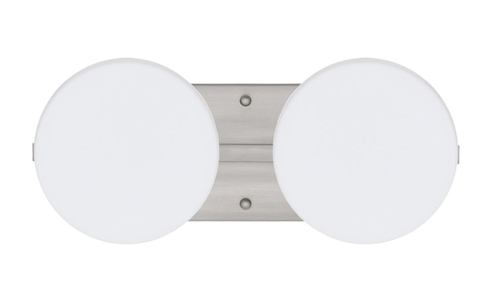 Besa Wall Ciro Satin Nickel Opal Matte 2x50W G9