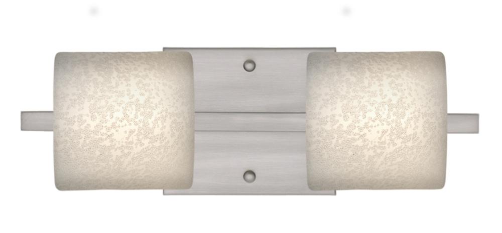 Besa Wall Paolo Satin Nickel Stucco 2x5W LED