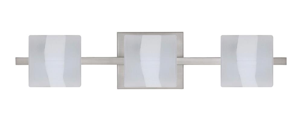 Besa Wall Paolo Satin Nickel Opal Frost 3x5W LED