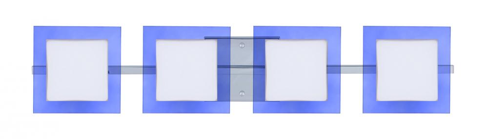Besa Wall Alex Chrome Opal/Blue 4x50W G9