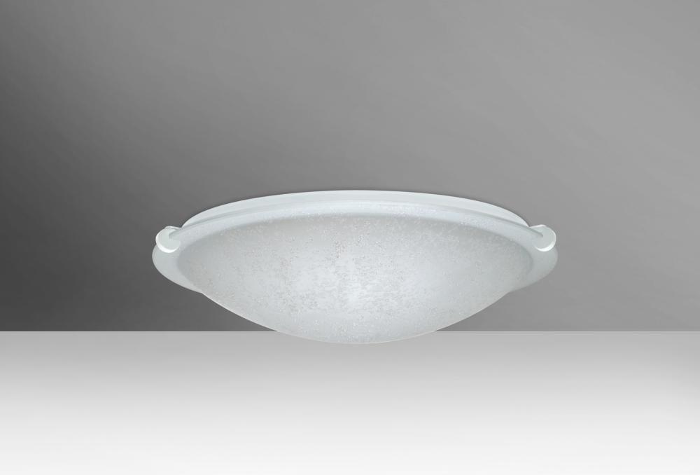 Besa Ceiling Trio 12 White Stucco 1x11W LED