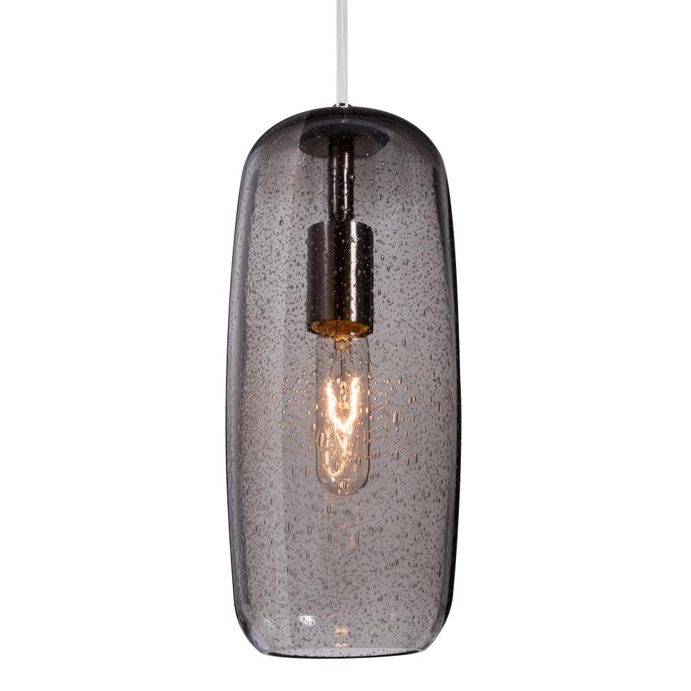 Besa, Pinot 13 Cord Pendant for Mulitport Canopy, Smoke Bubble, Satin Nickel FInish 1