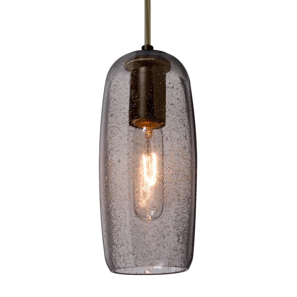 Besa, Pinot 9 Cord Pendant for Mulitport Canopy, Smoke Bubble, Bronze FInish 1x40W LE