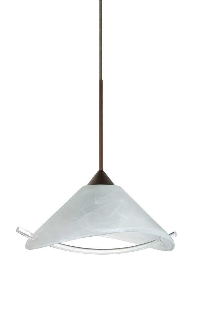 Besa Pendant For Multport Canopy Hoppi Bronze Marble/Clear 1x50W MAX GY6.35 Base