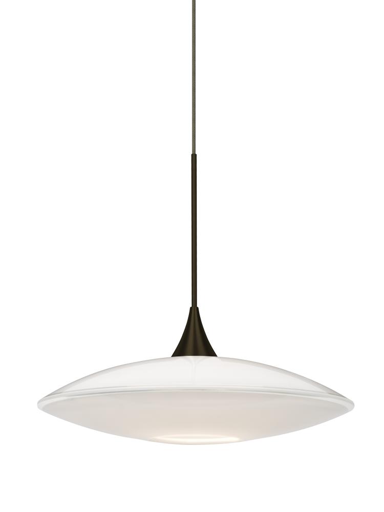 Besa Pendant Spazio Bronze Opal Glossy 1x50W MAX GY6.35 Base