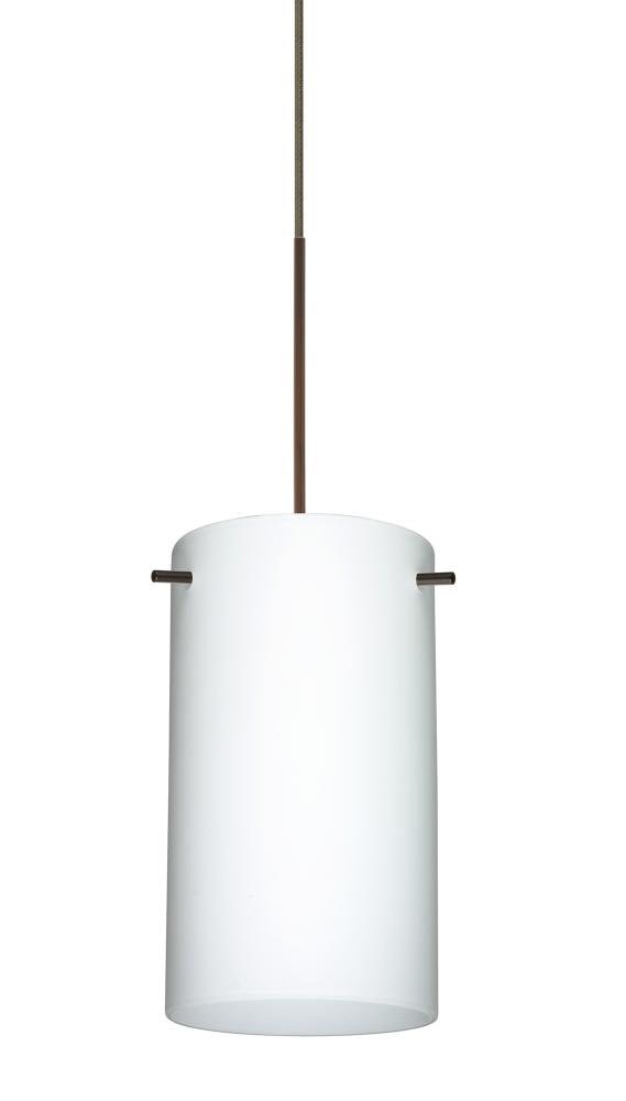 Besa Pendant Stilo 7 Bronze Opal Matte 1x50W GY6.35