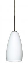 Besa Lighting 1BC-150907-LED-BR - Besa Chrissy Pendant Bronze Opal Matte 1x9W LED