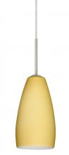 Besa Lighting 1BT-1509VM-MED-SN - Besa Chrissy Pendant Satin Nickel Vanilla Matte 1x50W B10 Medium Base