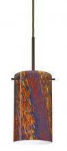 Besa Lighting 1BT-4404CE-HAL-BR - Besa Stilo 7 Pendant Bronze Ceylon 1x40W G9