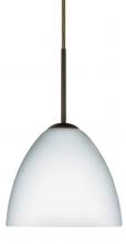 Besa Lighting 1BT-757207-BR - Besa Sasha Pendant Bronze Opal Matte 1x50W E12 base