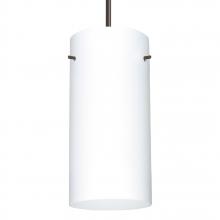 Besa Lighting 1JC-412007-BR - Besa Cord Pendant Stilo 12 Bronze Opal Matte 1x150W Medium Base A21