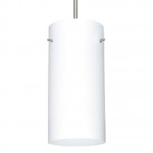 Besa Lighting 1JC-412007-LED-SN - Besa Cord Pendant Stilo 12 Satin Nickel Opal Matte 1x11W LED