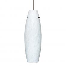 Besa Lighting 1JC-412719-LED-BR-L - Besa Suzi 18 Pendant Carrera Bronze 1x11W LED, 15Ft. Cord