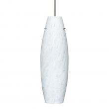 Besa Lighting 1JC-412719-LED-SN-L - Besa Suzi 18 Pendant Carrera Satin Nickel 1x11W LED, 15Ft. Cord